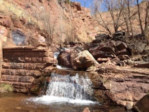 Rainbow Falls Stone Wall Manitou Springs