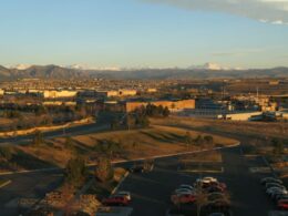 Broomfield Colorado Aerial View Sunrise