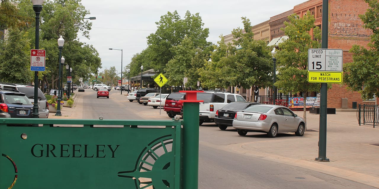 Greeley Colorado Downtown Sign