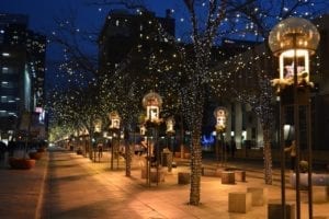 Denver Christkindl Market 16th Street Mall Lights