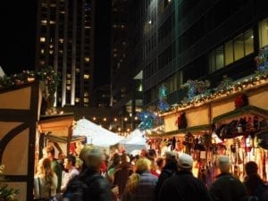 Denver Christkindl Market Night Crowd