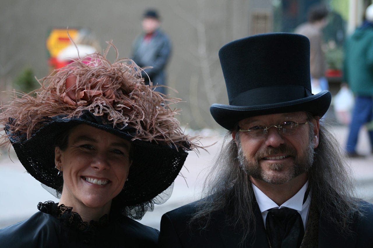 Georgetown Christmas Market Victorian Couple