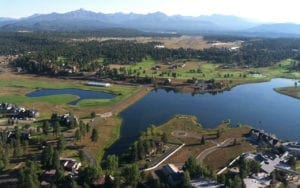 Pagosa Springs Colorado Aerial View