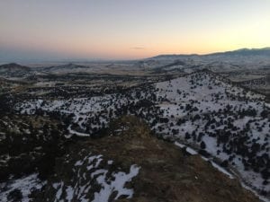 Natural Arch Colorado Sunset