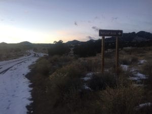 Natural Arch Road Sign