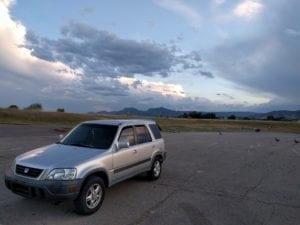 Colorado Honda CRV Parked