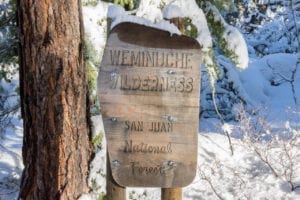 Snowshoeing Vallecito Creek Weminuche Wilderness