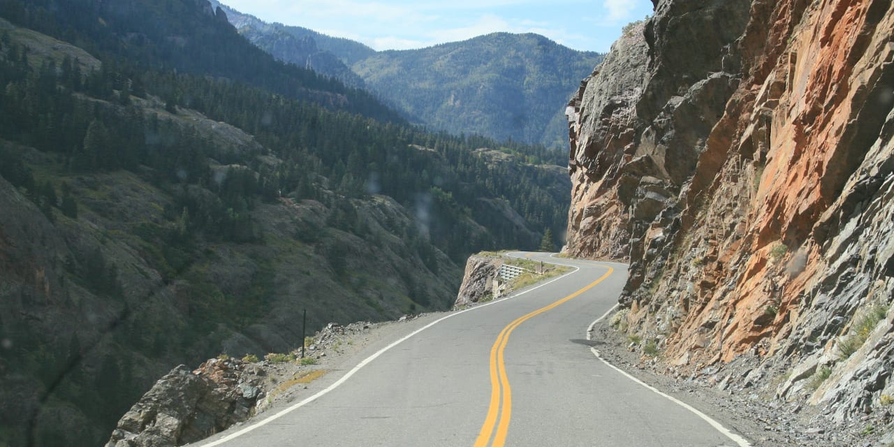 Millon Dollar Highway Ouray Colorado