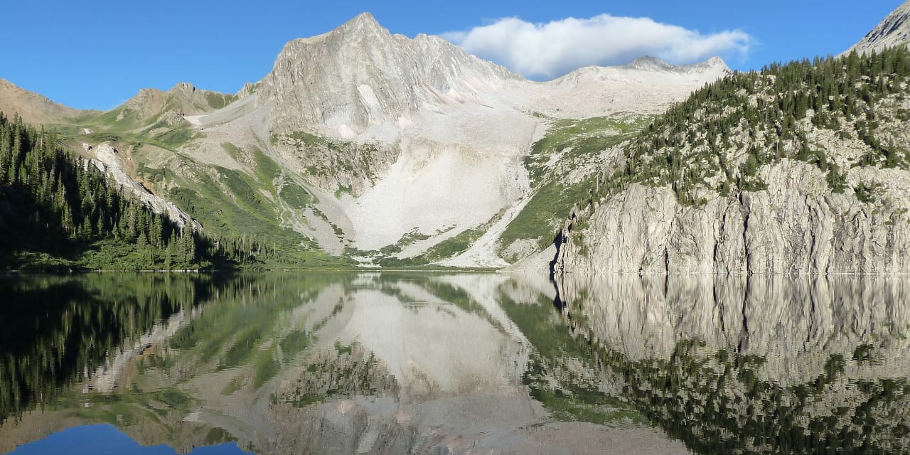Snowmass Peak and Snowmass Mountain.