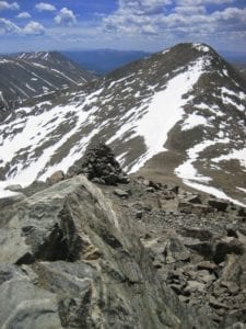 Gray's Peak View From Torreys Peak Colorado