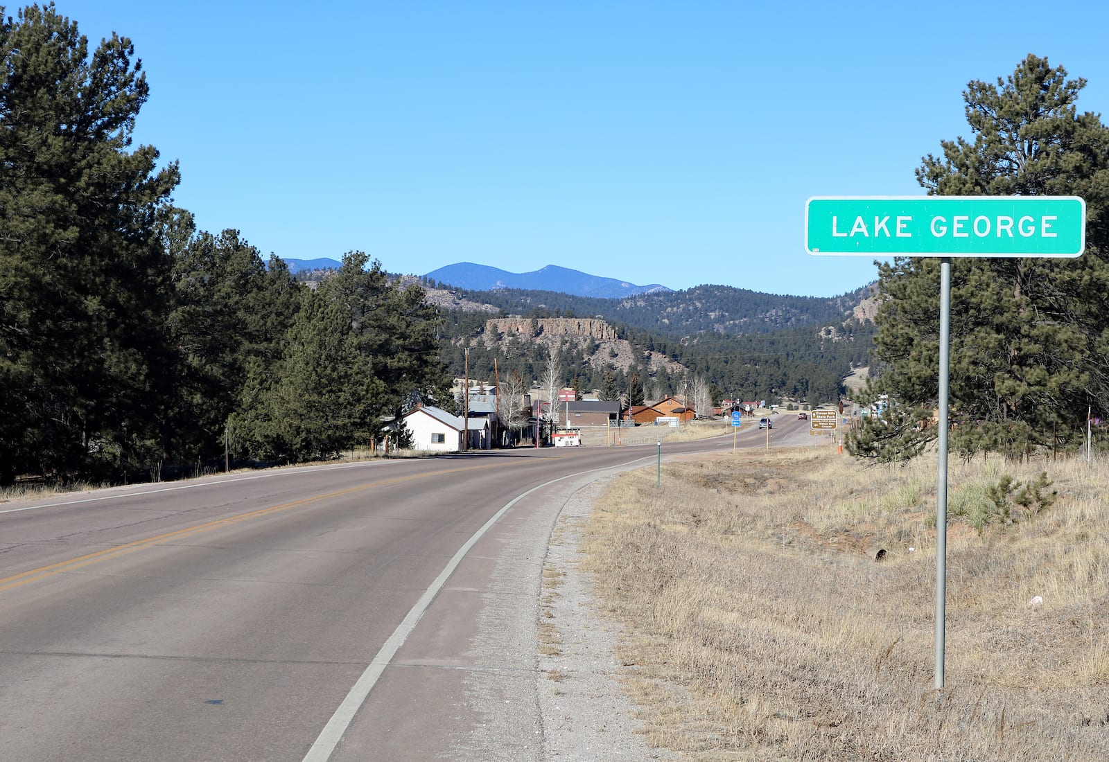 Lake George CO City Limit Sign