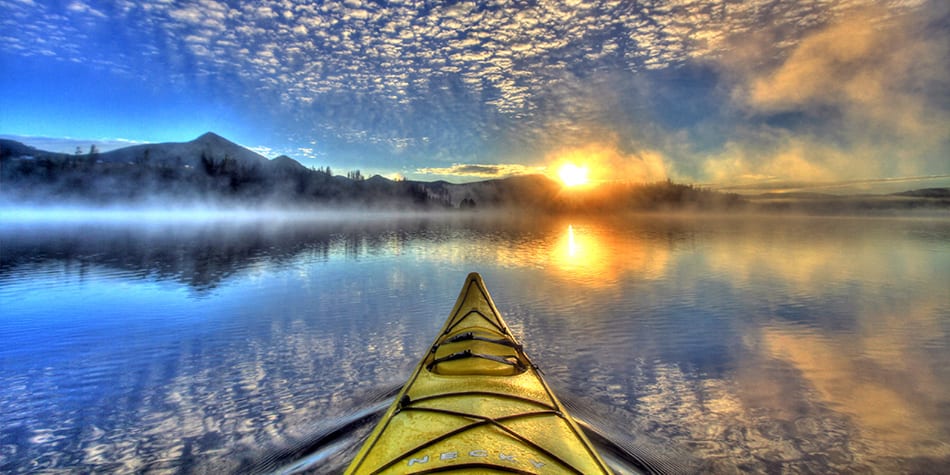 Colorado Kayaking Lake Sunrise