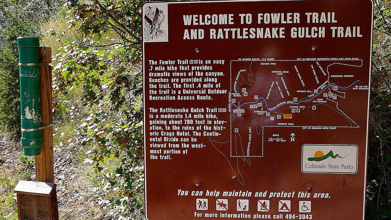 Rattlesnake Gulch Trail Boulder Colorado