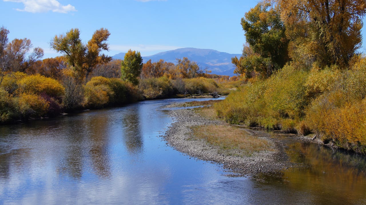 Rio Grande River Fishing Colorado Autumn