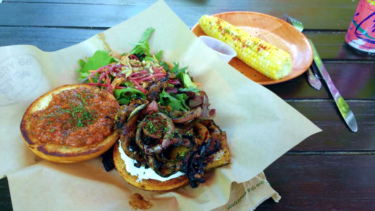 Hamburger with Olathe Sweet Corn