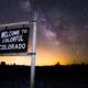 Colorful Colorado Welcome Night Stars