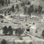 Dunafon Castle Evergreen Colorado Vintage Aerial View