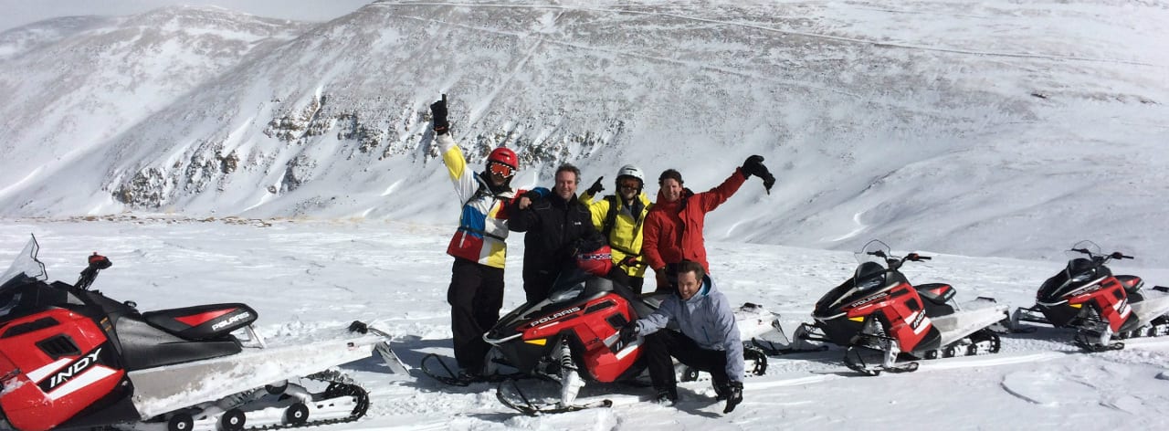 Snowmobile Tour Group Breckenridge Colorado