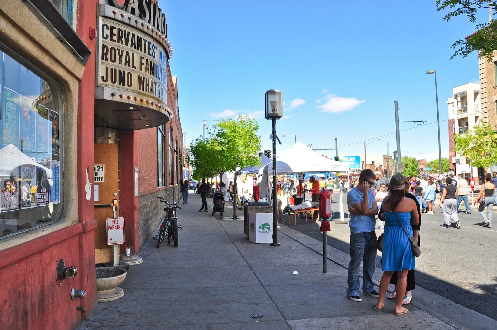 During Jazz Fest on Welton Street in Five Points, Denver