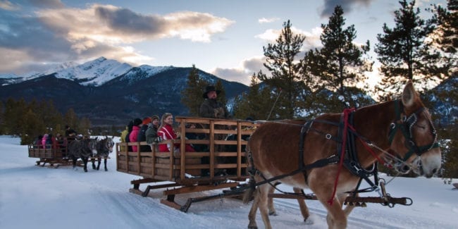 Two Below Zero Dinner Sleigh Rides | Dinner sleigh rides in Frisco, CO ...