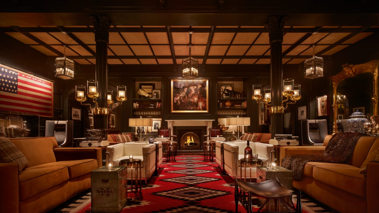 Hotel Jerome Apsen Colorado Fireplace Lounge