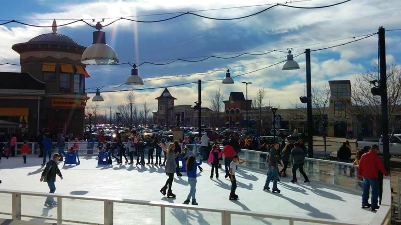 Ice Rink Promenade Shops at Centerra Loveland Colorado