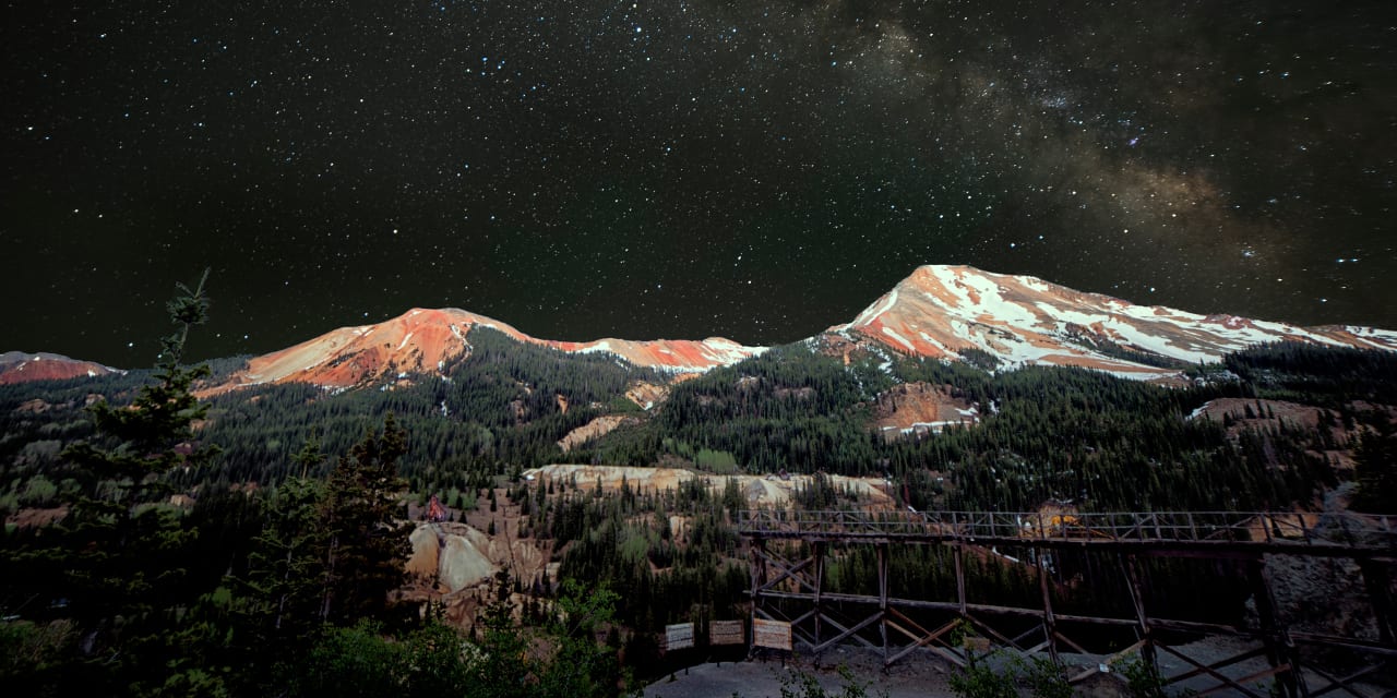 Red Mountain Pass Silverton Colorado Night Sky