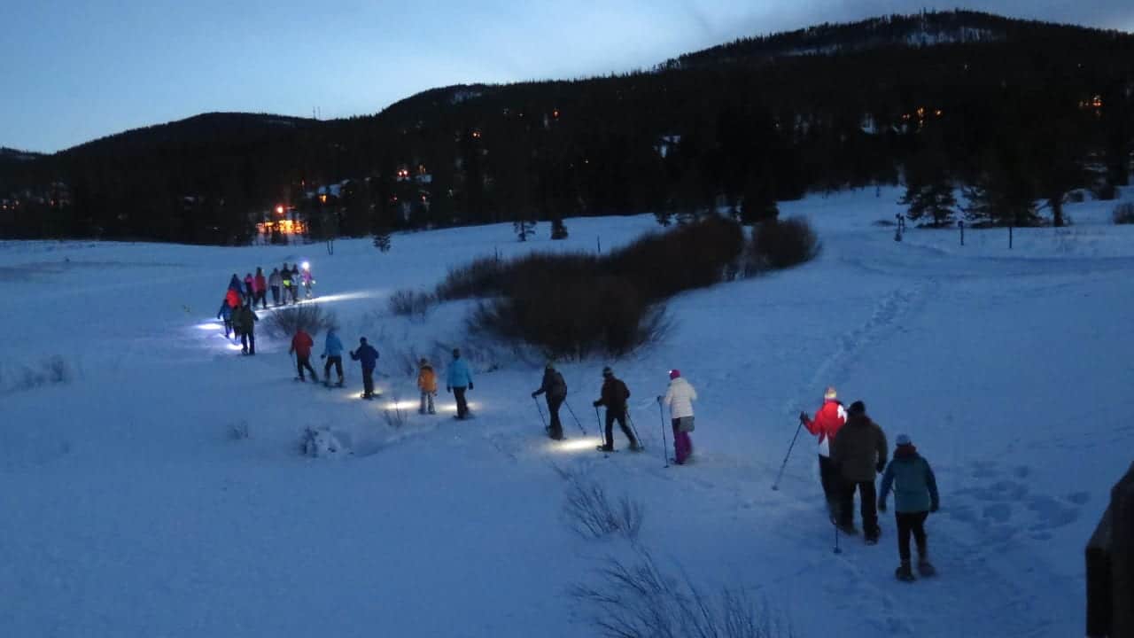 Gold Run Nordic Full Moon Snowshoe Hike
