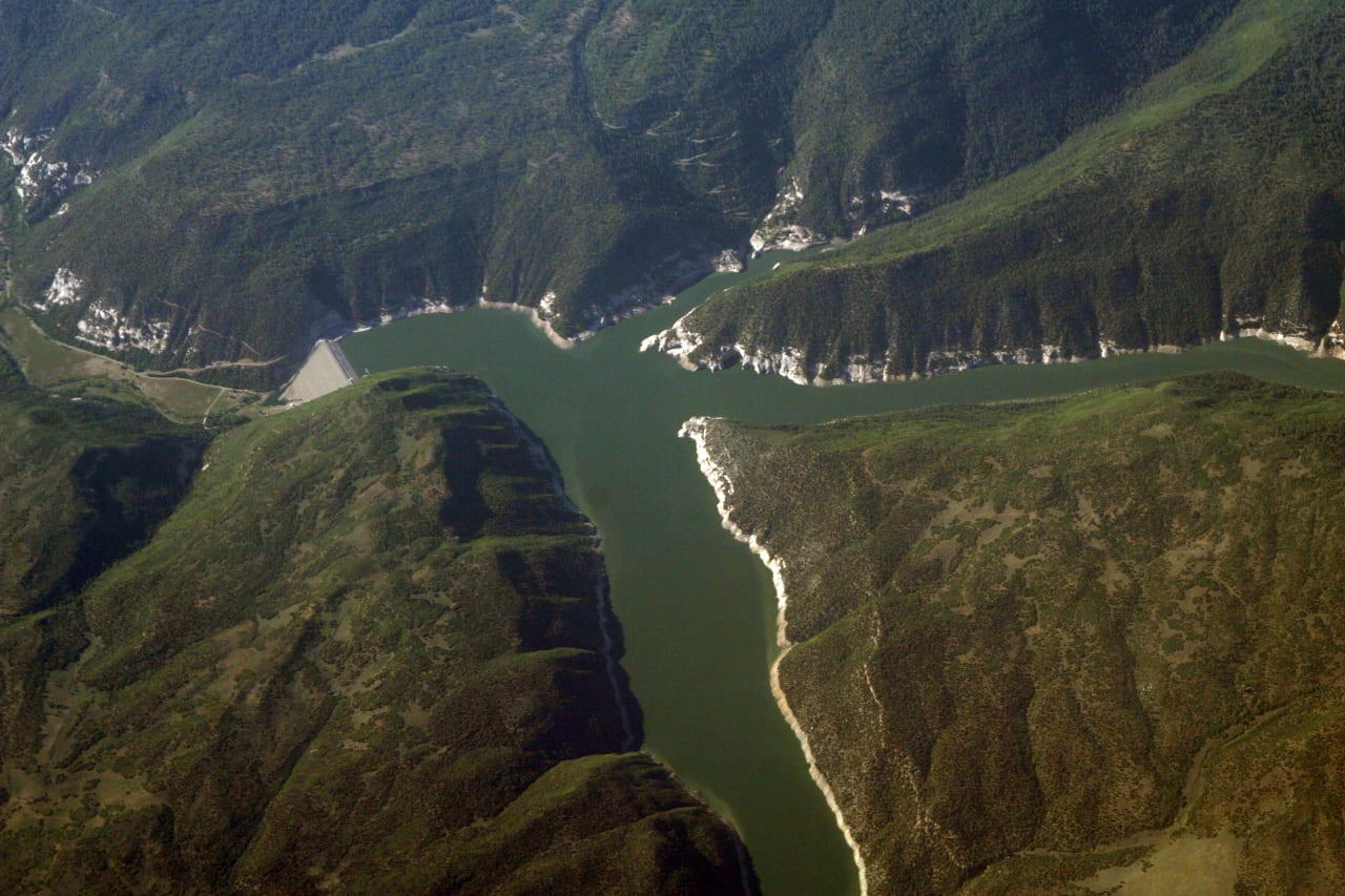 McPhee Reservoir Aerial View Colorado