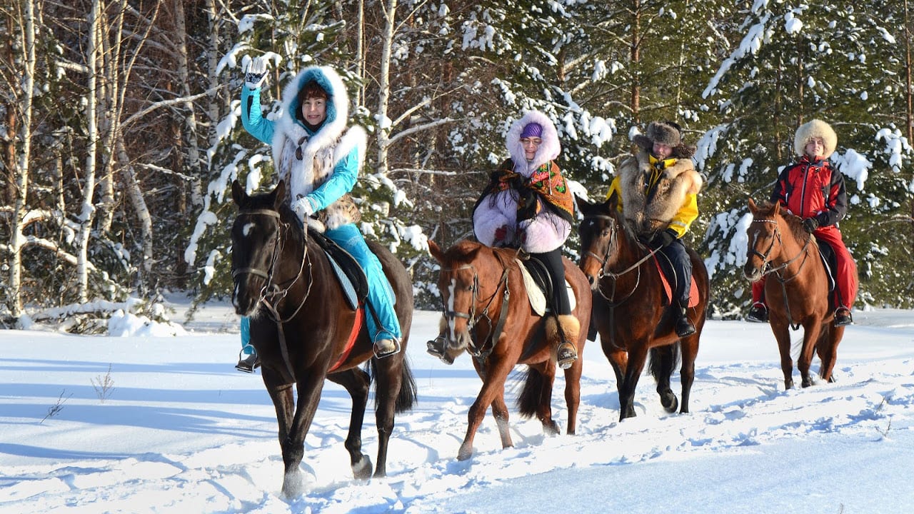 Sombrero Stables Winter Horseback Tour Colorado