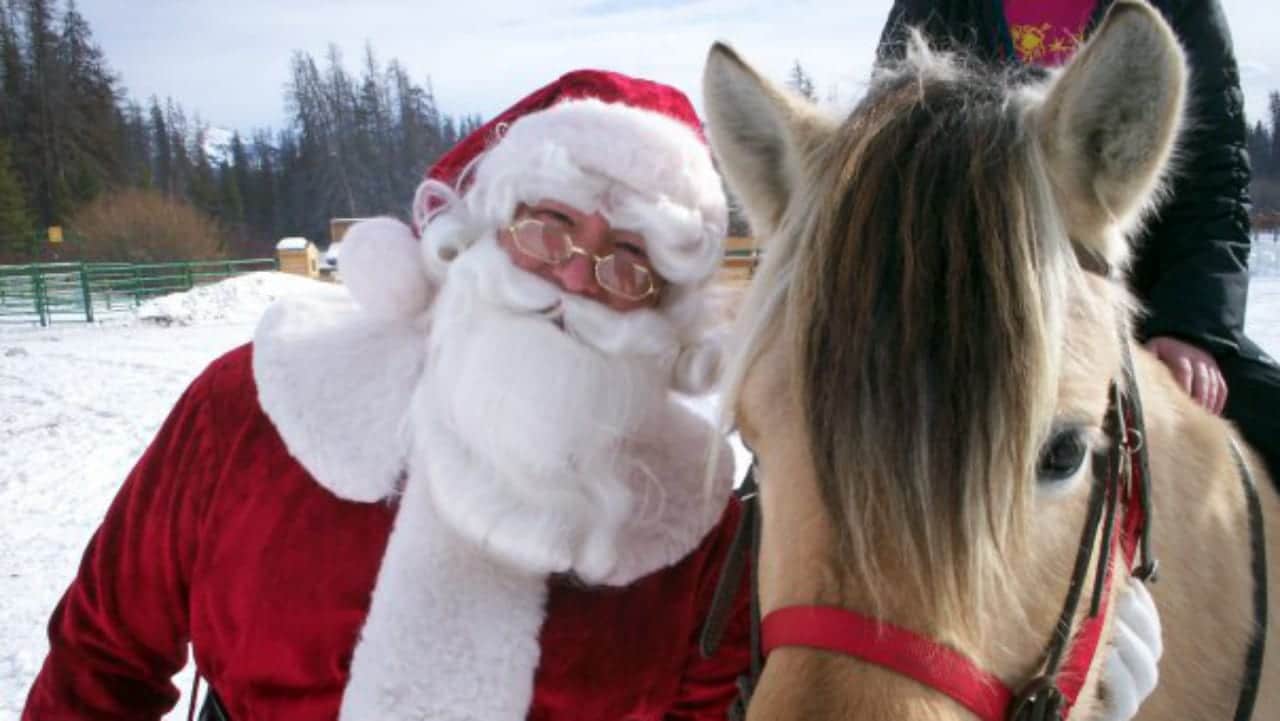 Winding River Resort Sleigh Ride Santa Clause