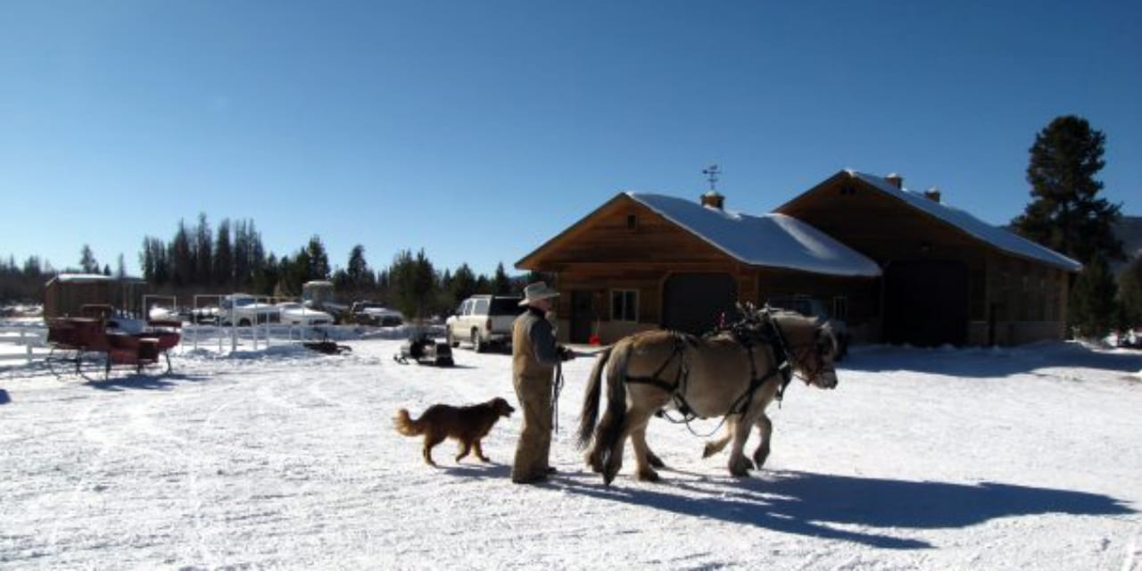 Winding River Resort Sleigh Ride Grand Lake Colorado