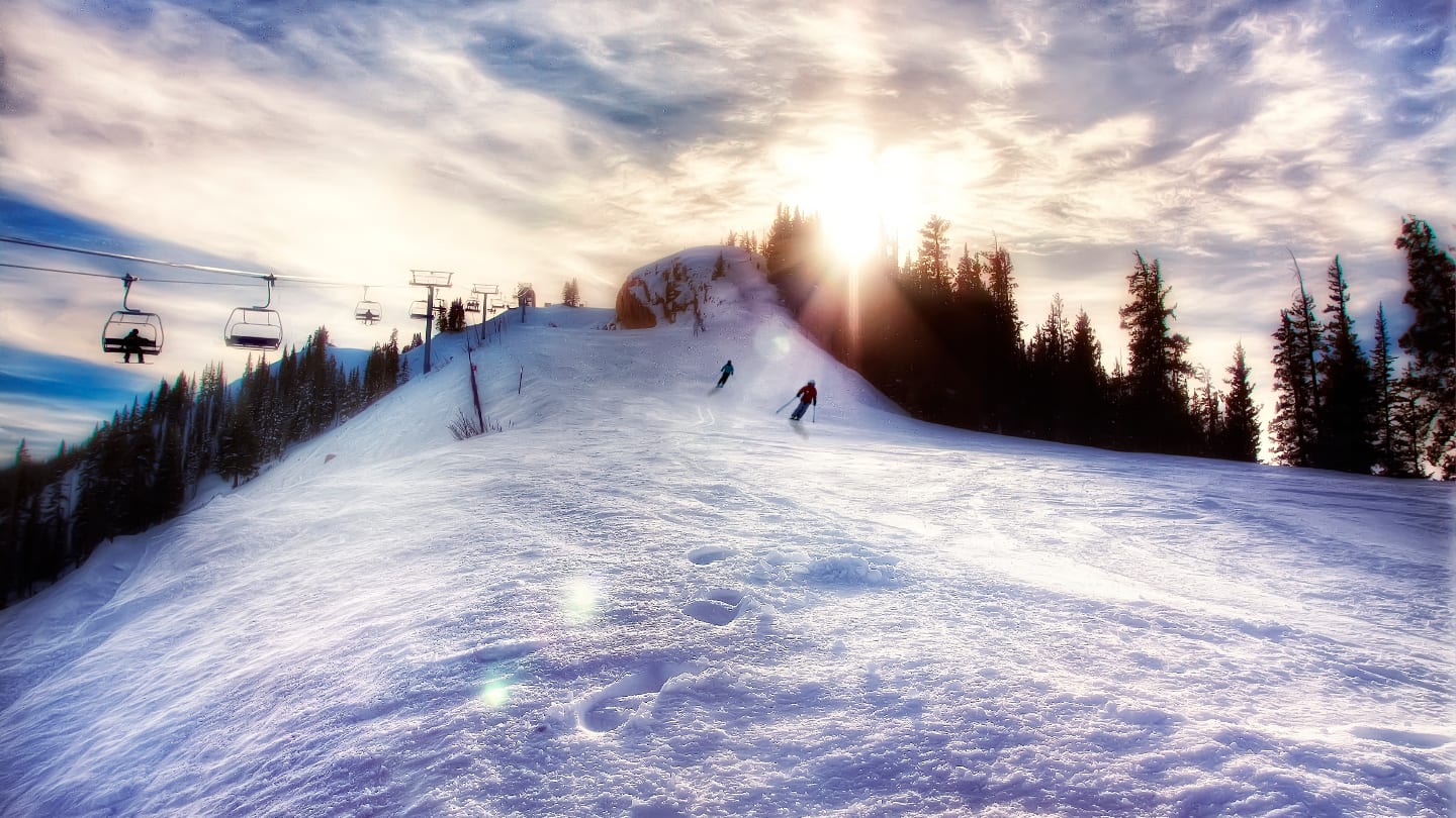 Aspen Highlands Ski Resort Sunset