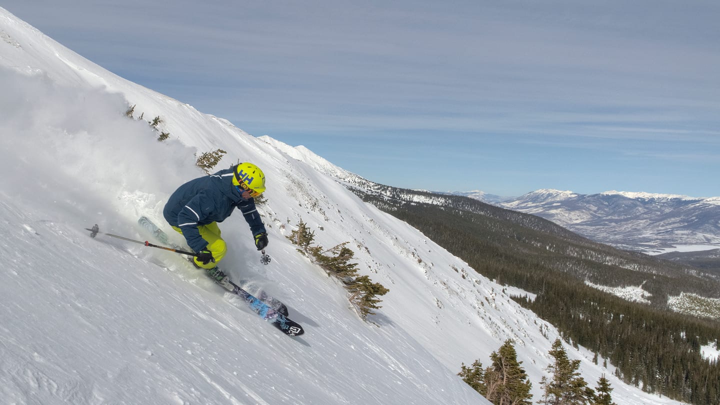 Breckenridge Ski Resort Imperial Chairlift Skier