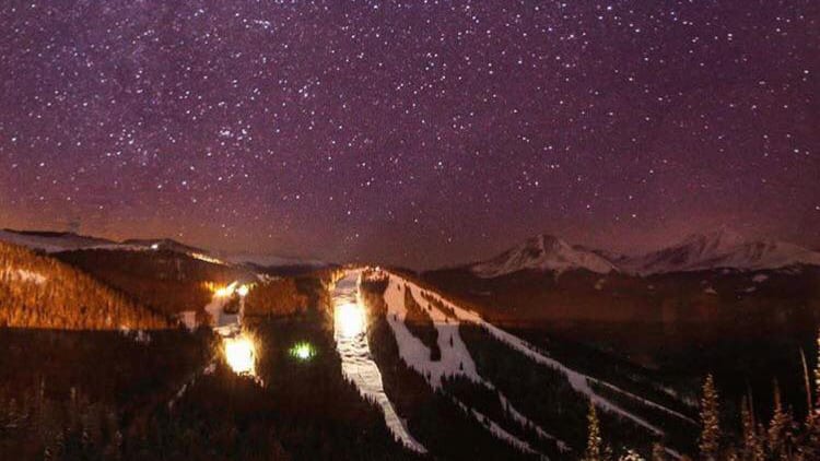 Keystone Ski Resort Night Skiing Stars