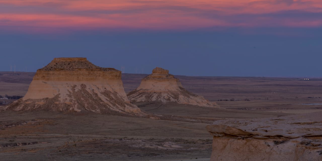 Pawnee Pioneer Trails Colorado Buttes Sunset