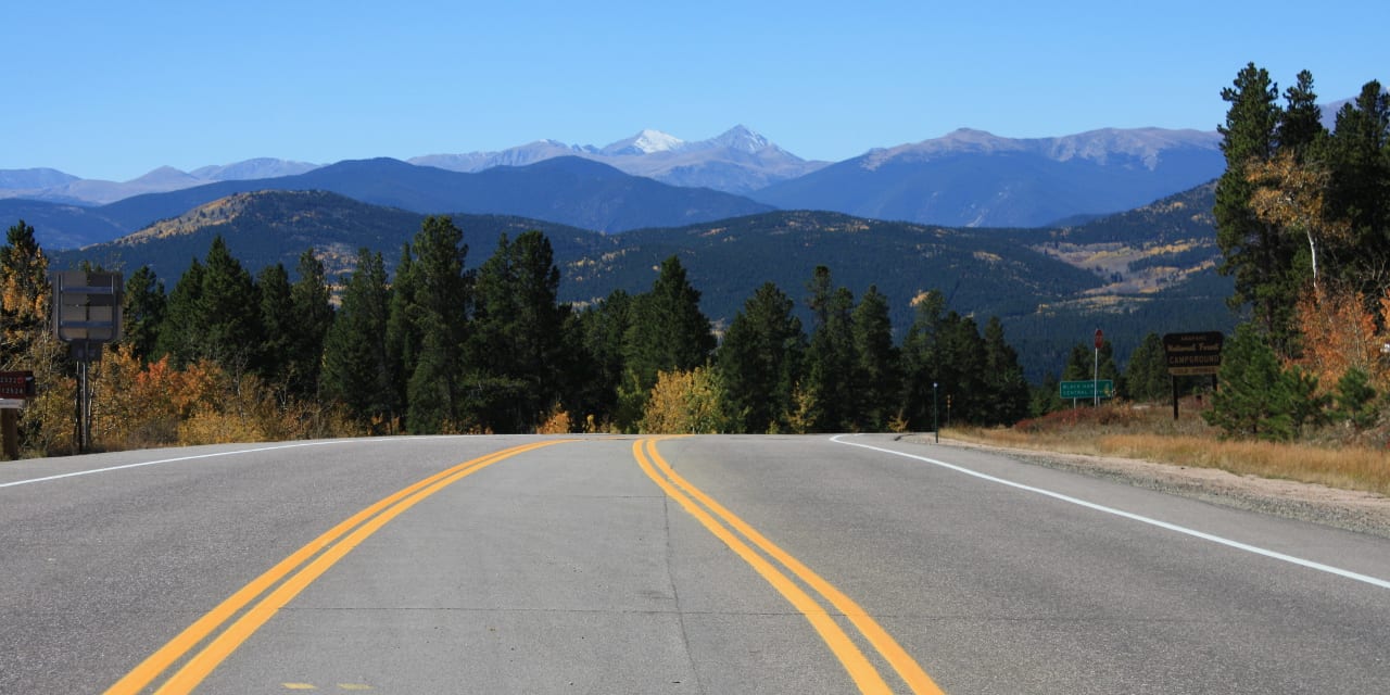 Peak to Peak National Scenic Byway Colorado