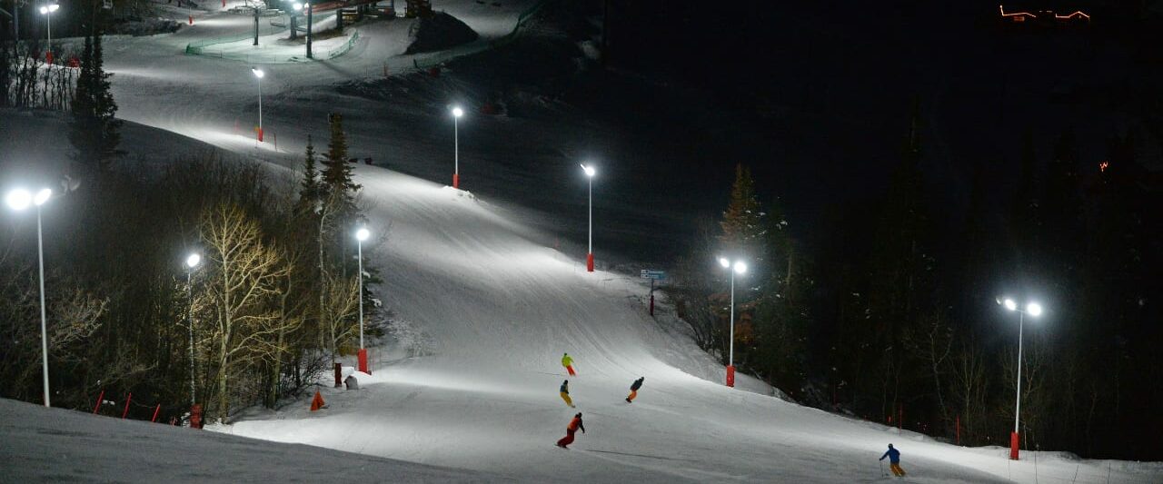 Steamboat Ski Resort Night Skiing Colorado