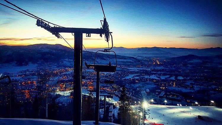 Steamboat Ski Resort Night Skiing