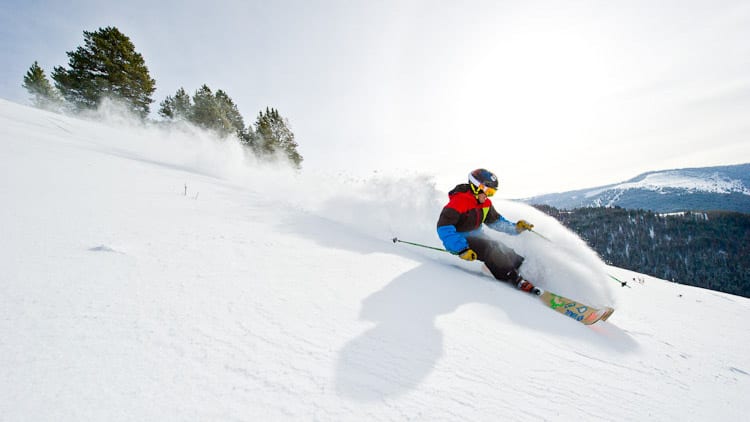 Vail Ski Resort Blue Sky Skier