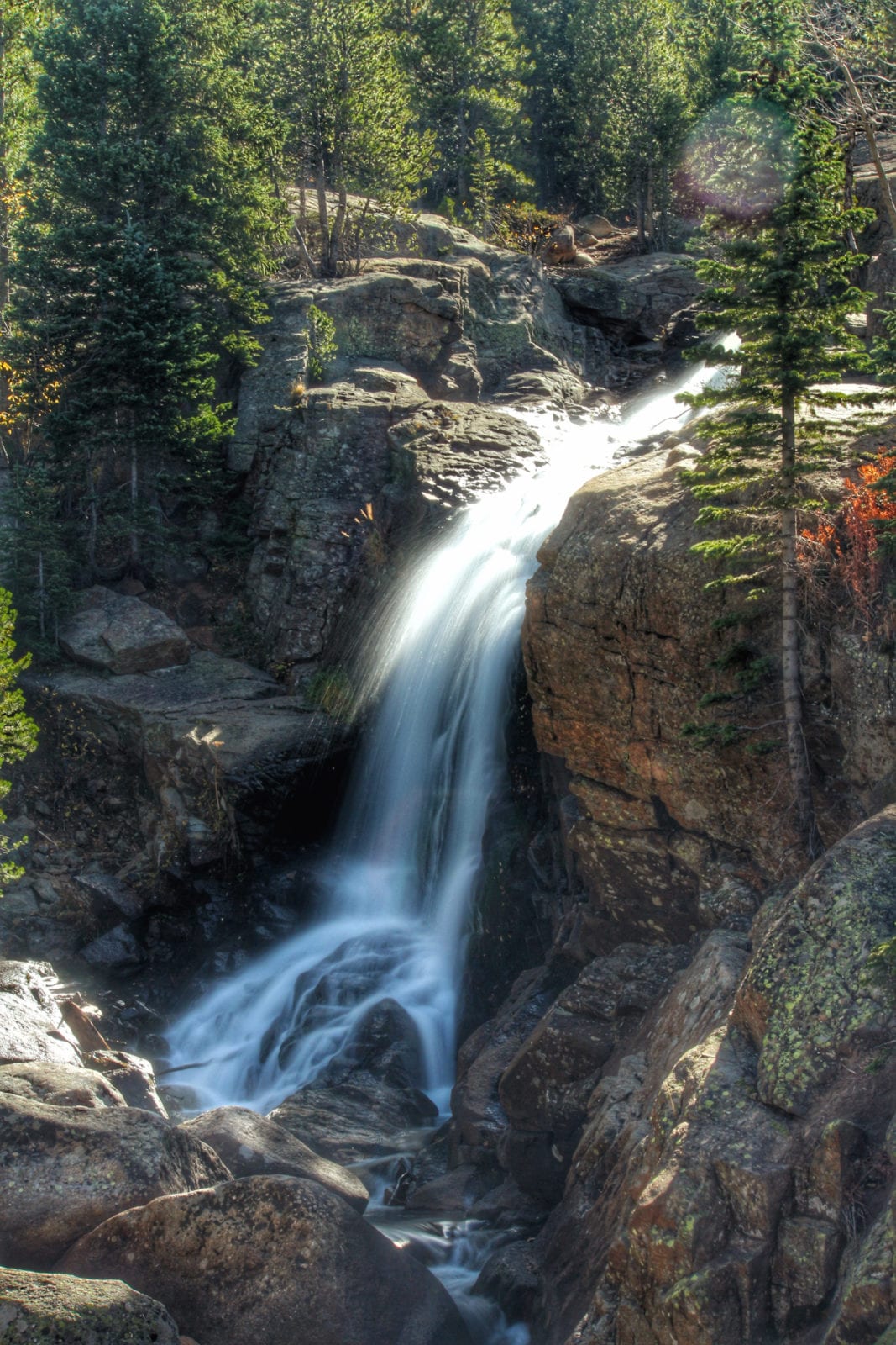 Alberta Falls | Hike-to waterfall in RMNP near Estes Park, CO
