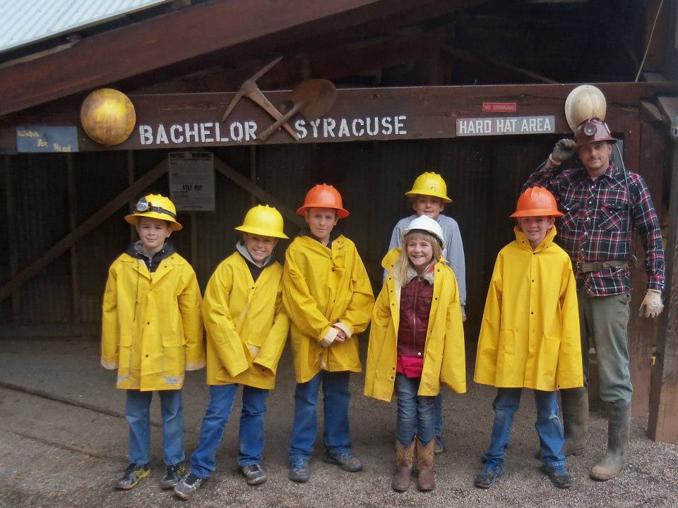 Bachelor Syracuse Mine Tour Hard Hats