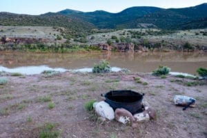 Browns Park National Wildlife Refuge Campsite Firepit