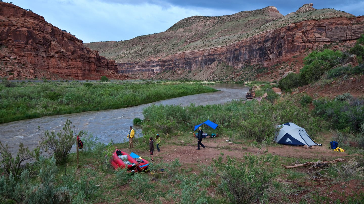 Camping Rafting Gunnison River Colorado