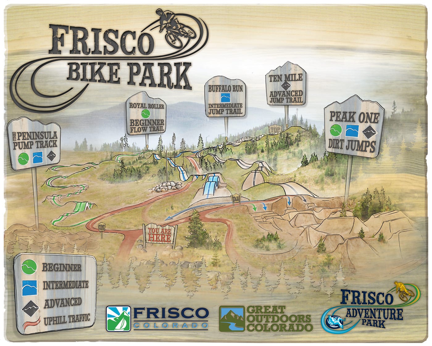 Frisco Bike Park Map