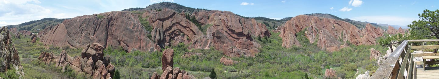 Roxborough State Park Fountain Valley Lyons Overlook Panorama