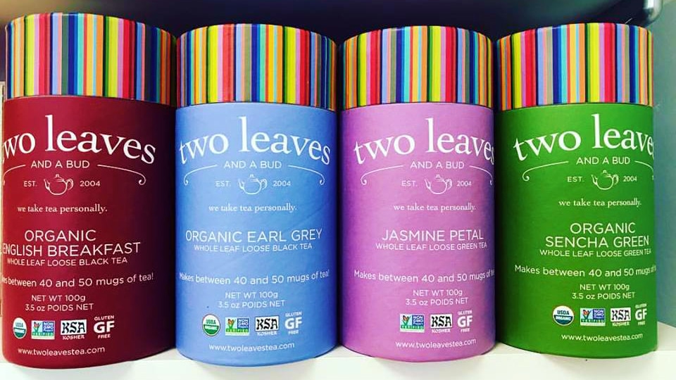 Two Leaves and a Bud Tea Cylinders