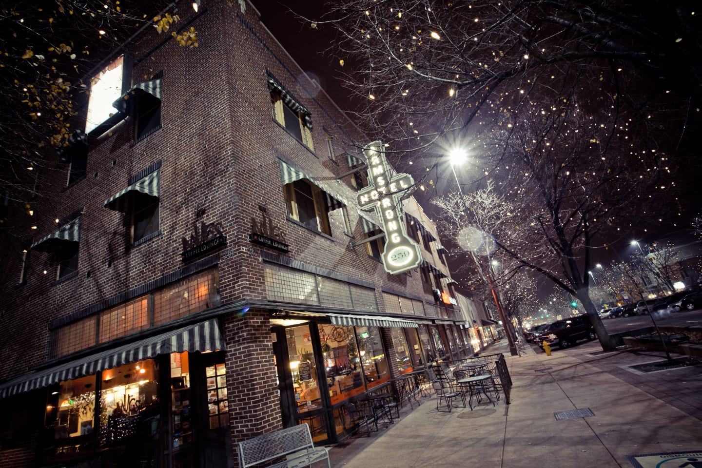 Armstrong Hotel Exterior Night Fort Collins