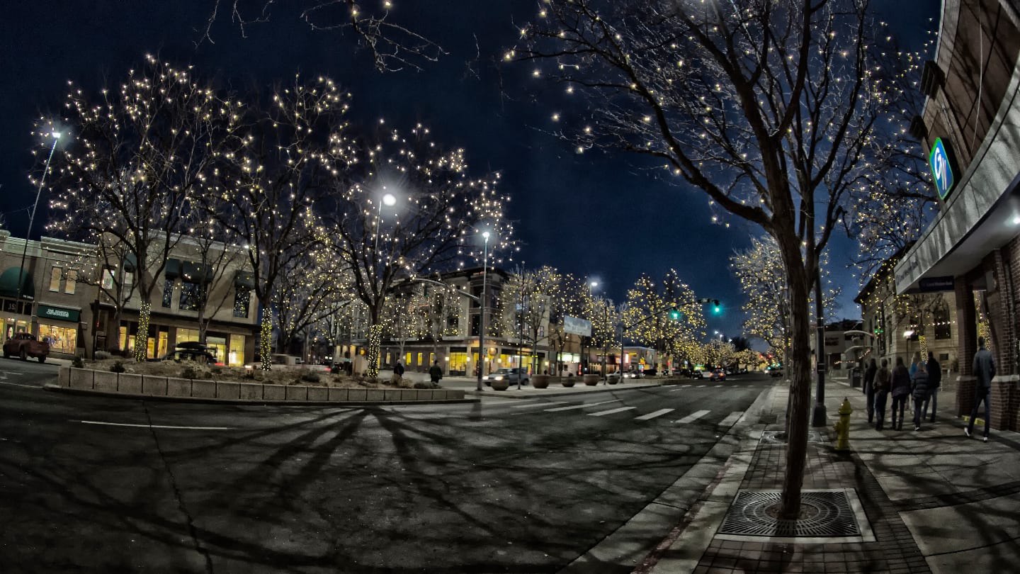 Fort Collins Downtown Colorado Night