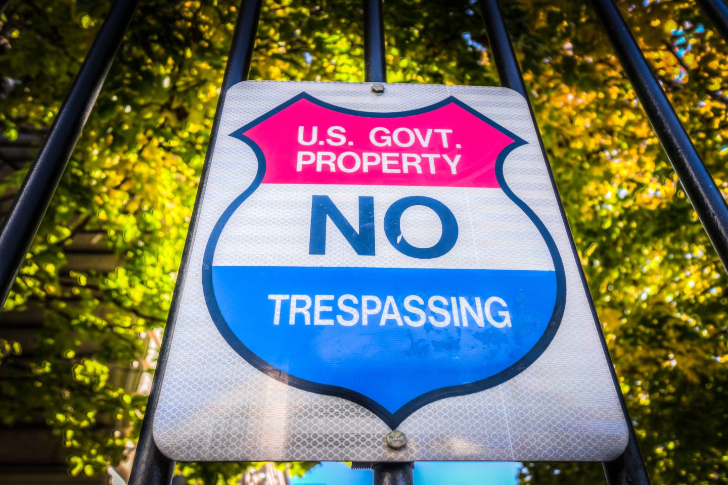 Denver Mint No Trespassing Sign